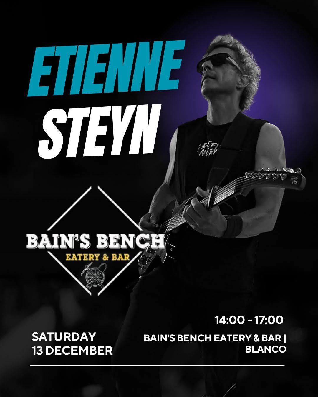 Event promotional design for Etienne Steyn live music, Garden Route